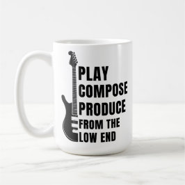 CANECA DE CAFÉ PLAY, COMPOSE, PRODUCE FROM THE LOW END