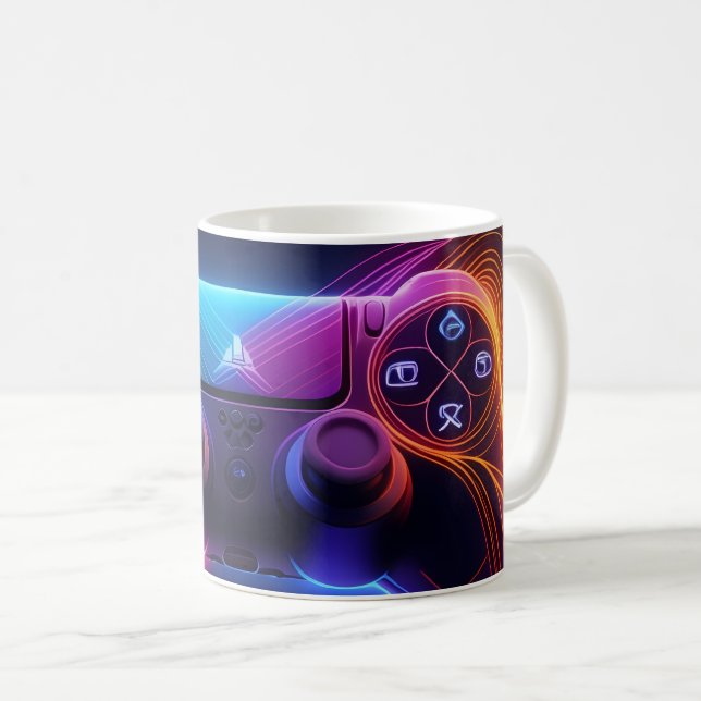 Caneca De Café Play Station Controller (Frente Esquerda)
