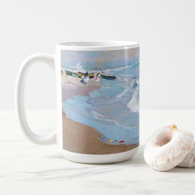 Caneca De Café Playa de Valencia | Joaquín Sorolla (Com Donut)