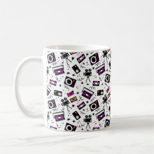 Caneca De Café player de música, gravador de fita, fita de víde