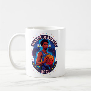 Caneca De Café Playera de Mujer Locura de marzo Baloncesto