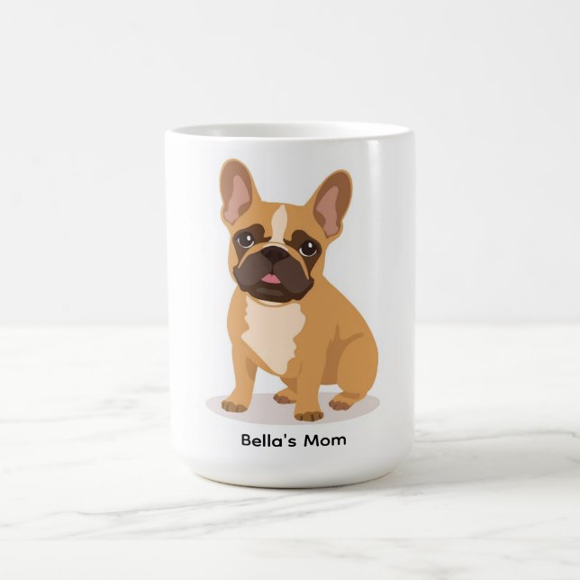 Caneca De Café Playful French Bulldog Coffee Mug Cheerful Dog (Centro)
