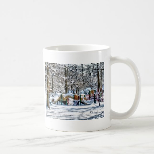 Caneca De Café Playground de inverno (Direita)