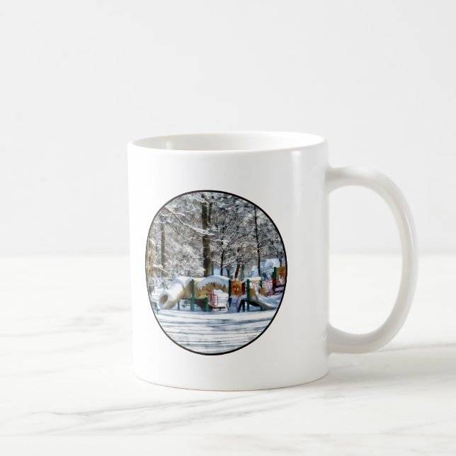 Caneca De Café Playground de inverno (Direita)