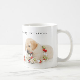 Caneca De Café Playtime do filhote de cachorro do feriado