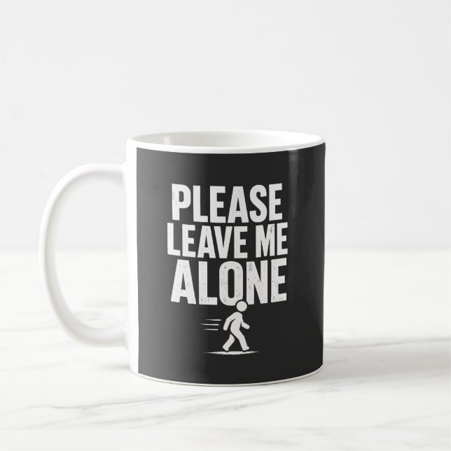 Caneca De Café Please Leave Me Alone (Esquerda)