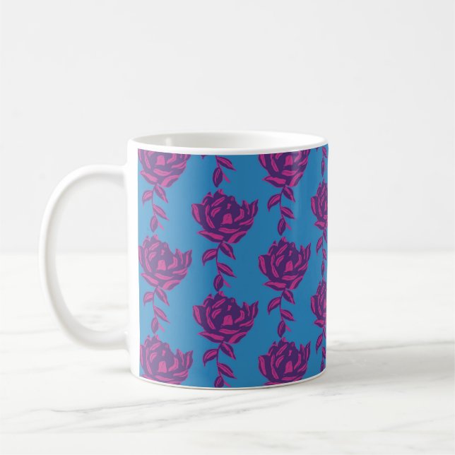 Caneca De Café Pleno Floral (Esquerda)
