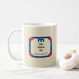 Caneca De Café Plin Tajarin Vin Insígnia da Bandeira do Piemonte