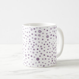 Caneca De Café Plum Confetti Watercolor Dots Classic Mug