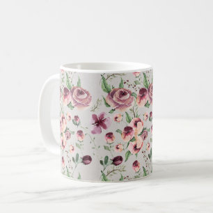 Caneca De Café Plum e Mauve Rosa Contemporânea de Café