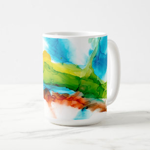 Caneca De Café Pluma Principal - Cores de Água
