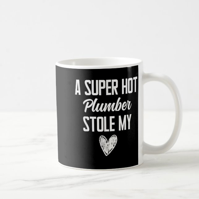 Caneca De Café Plumber Boyfriend Girlfriend Stole My Heart Funny  (Direita)