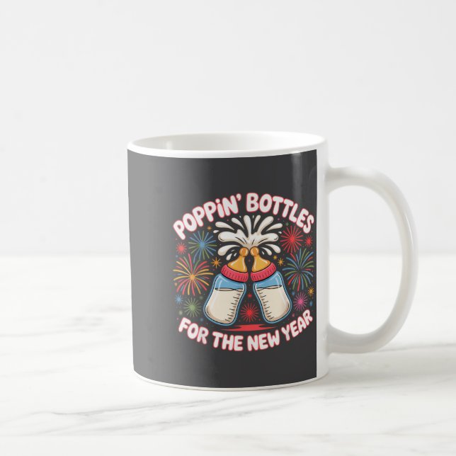 Caneca De Café Pn Bottles For The New Year Funny Baby Milk Toast  (Direita)