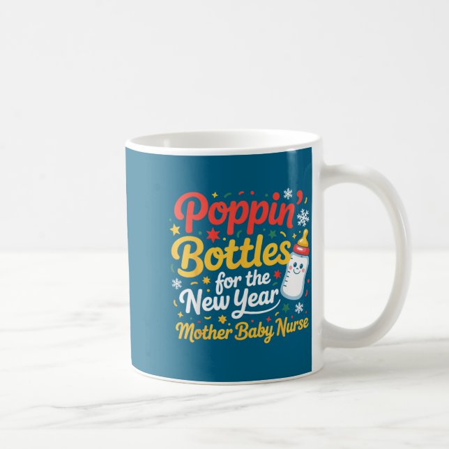 Caneca De Café Pn Bottles For The New Year Mother Baby Nurse  (Direita)