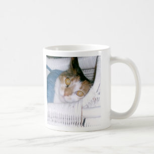 Caneca De Café Pnha seu nome sobre Cassie o gato