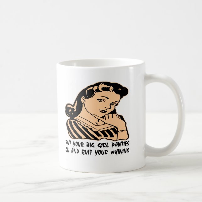 Caneca De Café Pnha seus calcinhas grandes da menina sobre e pare (Direita)