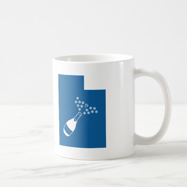 Caneca De Café Pó de Champagne de Utah (Direita)