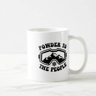 Caneca De Café Pó Para as Pessoas Esqui Esportes de Inverno Neve
