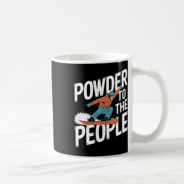 Caneca De Café Pó para as Pessoas - Snowboard 1 (Direita)