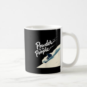 Caneca De Café Pó para as Pessoas - T minimalista de snowboard