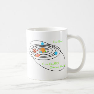 Caneca De Café Pobres pluto dos planetas