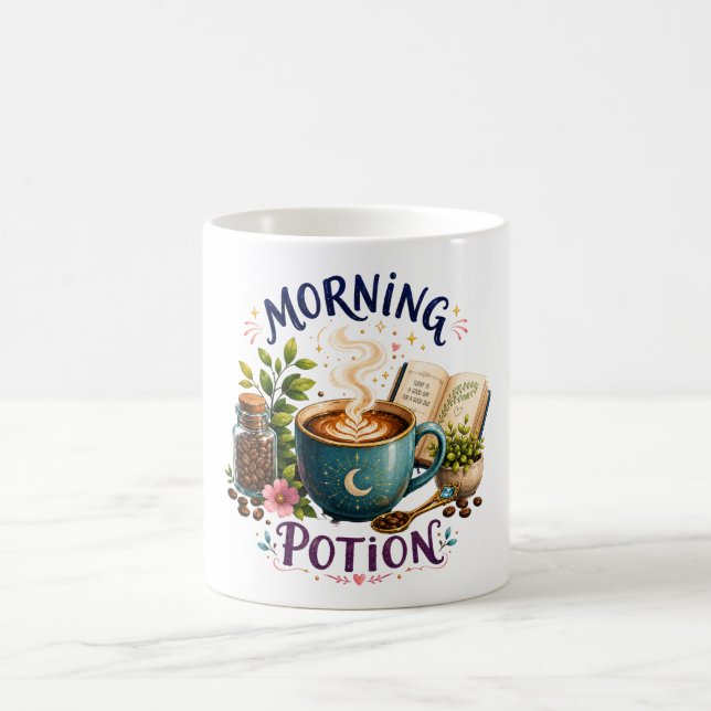 Caneca De Café Poção da Manhã – Design Aconchegante para Amantes  (Centro)