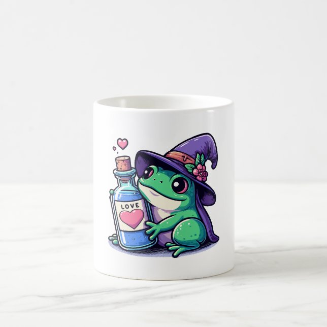 Caneca De Café Poção de amor kawaii de bruxa (Centro)