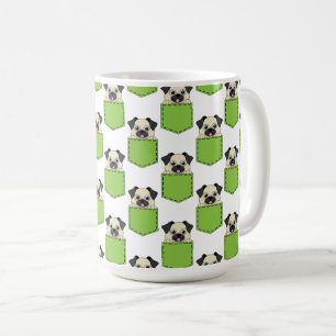 Caneca De Café Pocket Pet Dog Patterno