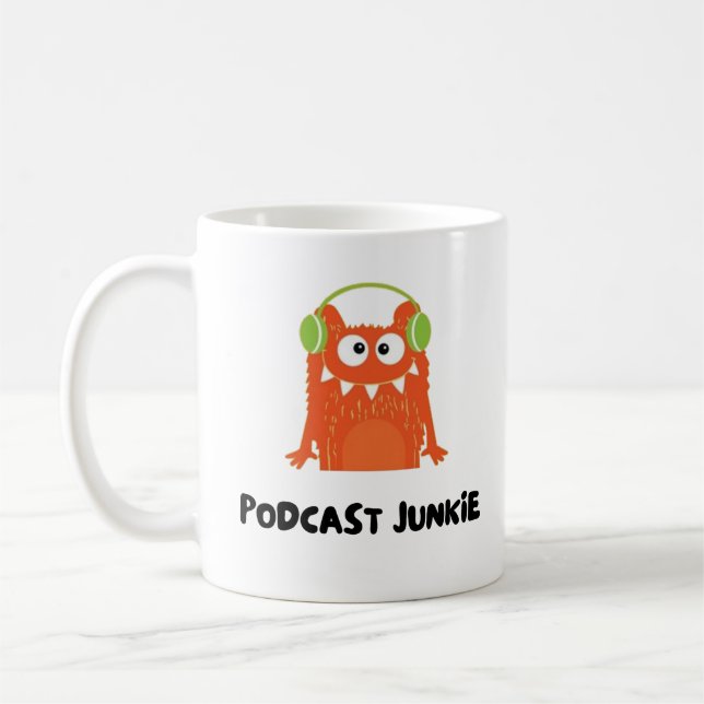 Caneca De Café Podcast junkie (Esquerda)