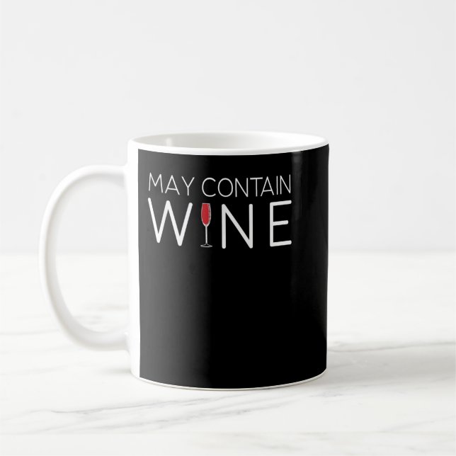 Caneca De Café Pode Conter T-Shirt De Álcool De Vinho (Esquerda)