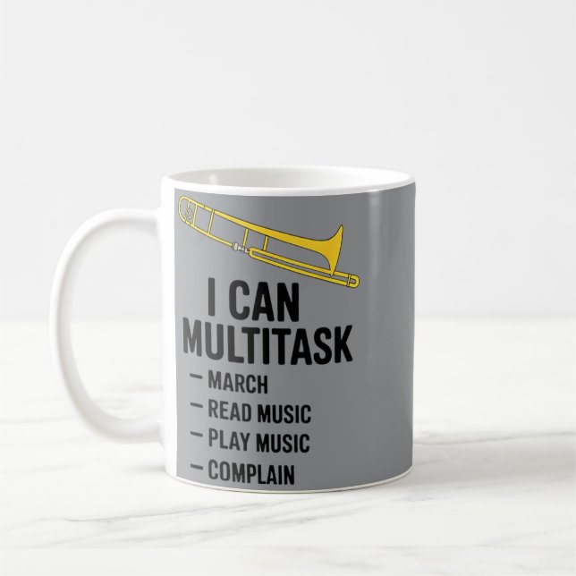 Caneca De Café Pode Multitarefa Presente Engraçado Marching Band  (Esquerda)