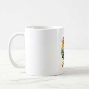 Caneca De Café Pode Planos Cachorro Pitbull Pôr do Sol Retro_1