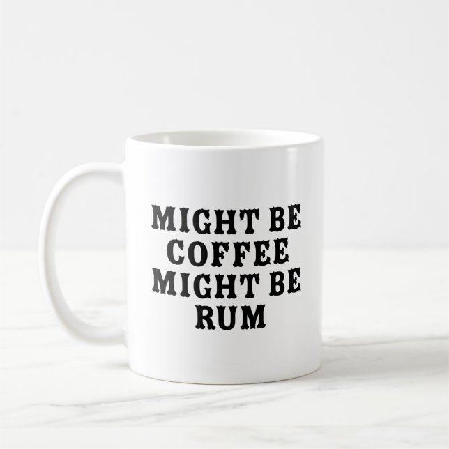 Caneca De Café Pode Ser Café Rum (Esquerda)