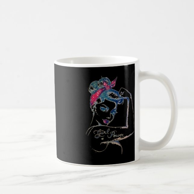Caneca De Café Podemos Curá-La Rosie Riveter Cancer Rapariga P (Direita)
