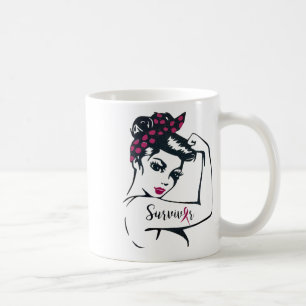 Caneca De Café Podemos Curá-Lo Rosie Riveter Cancer Survivo