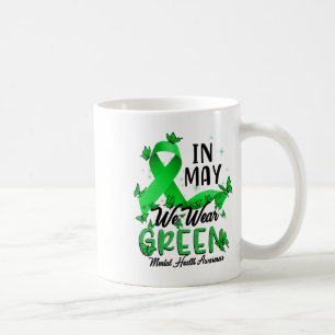 Caneca De Café Podemos Vestir a Consciência da Saúde Mental Verde
