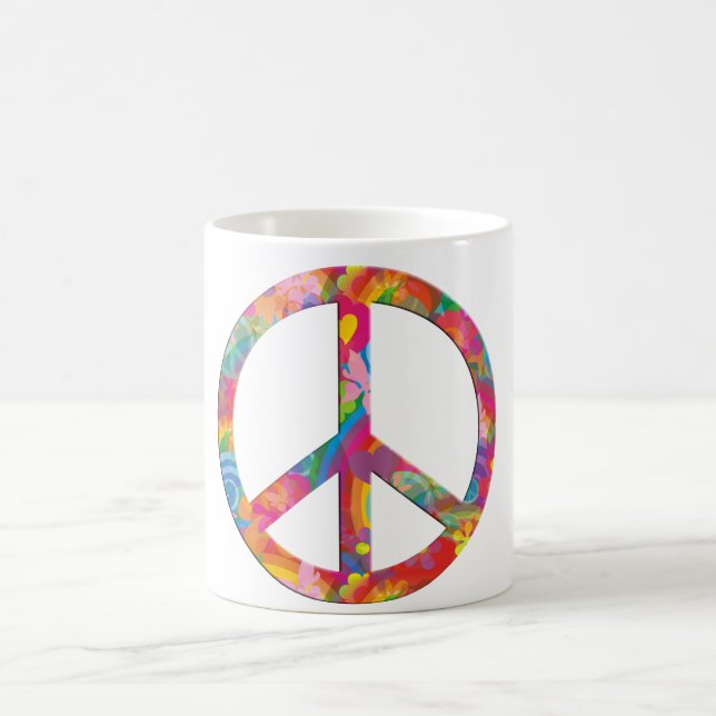 Caneca De Café Poder da Flor Paz (Centro)