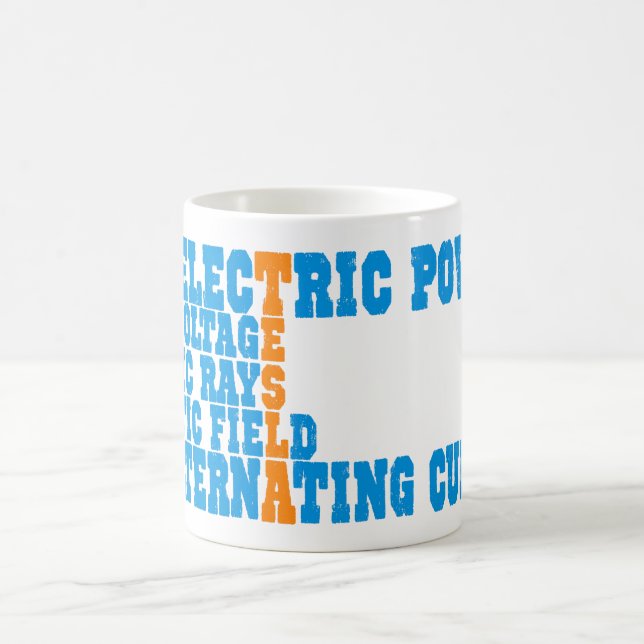 Caneca De Café Poder de Tesla (Centro)