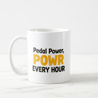 Caneca De Café Poder do Pedal "POWR" a Cada Hora