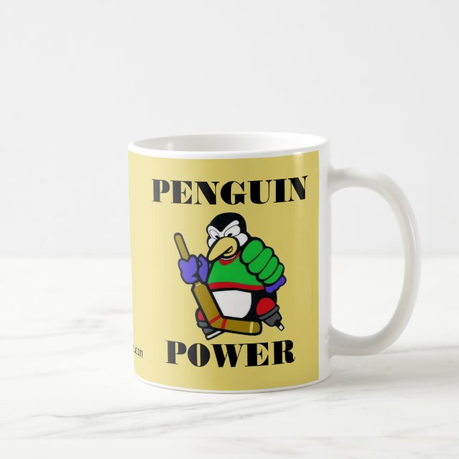 Caneca De Café Poder do pinguim (Direita)