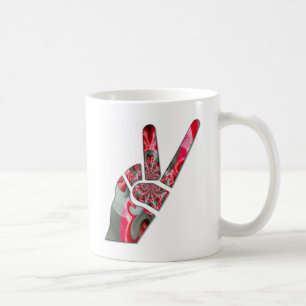Caneca De Café Poder na Palma: O Saludo de Dois Dedos