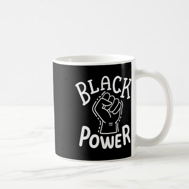 Caneca De Café Poder Negro Direitos Civis Orgulho Afro-Americano  (Direita)