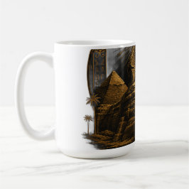 Caneca De Café Poder Silencioso | Grande Design Esfinge Egito