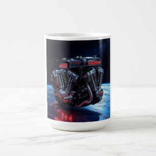 Caneca De Café Poderoso V-Twin Cósmico