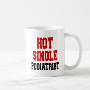 Caneca De Café Podiatra do Solteiro Quente