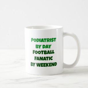 Caneca De Café Podiatra por Dia Fanático de Futebol por Fim de Se