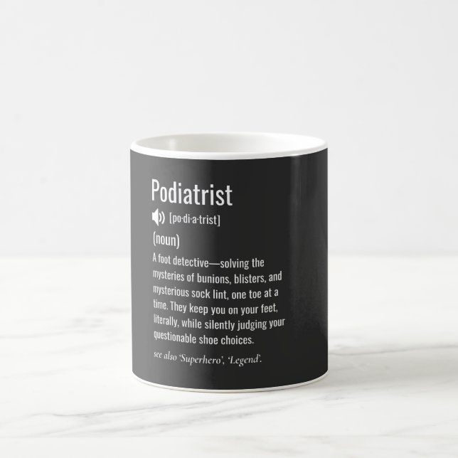 Caneca De Café Podiatrist definition (Centro)