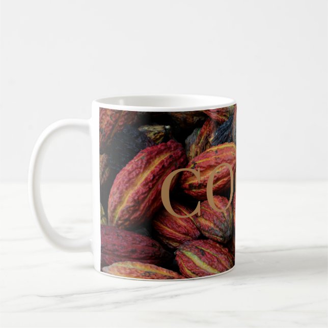 Caneca De Café Pods De Cacau, Amantes De Chocolate (Esquerda)