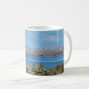 Caneca De Café Poeira de Neve no Lago Table Rock