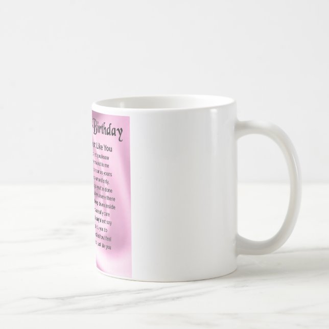 Caneca De Café Poema da mãe - aniversário do 70 (Direita)